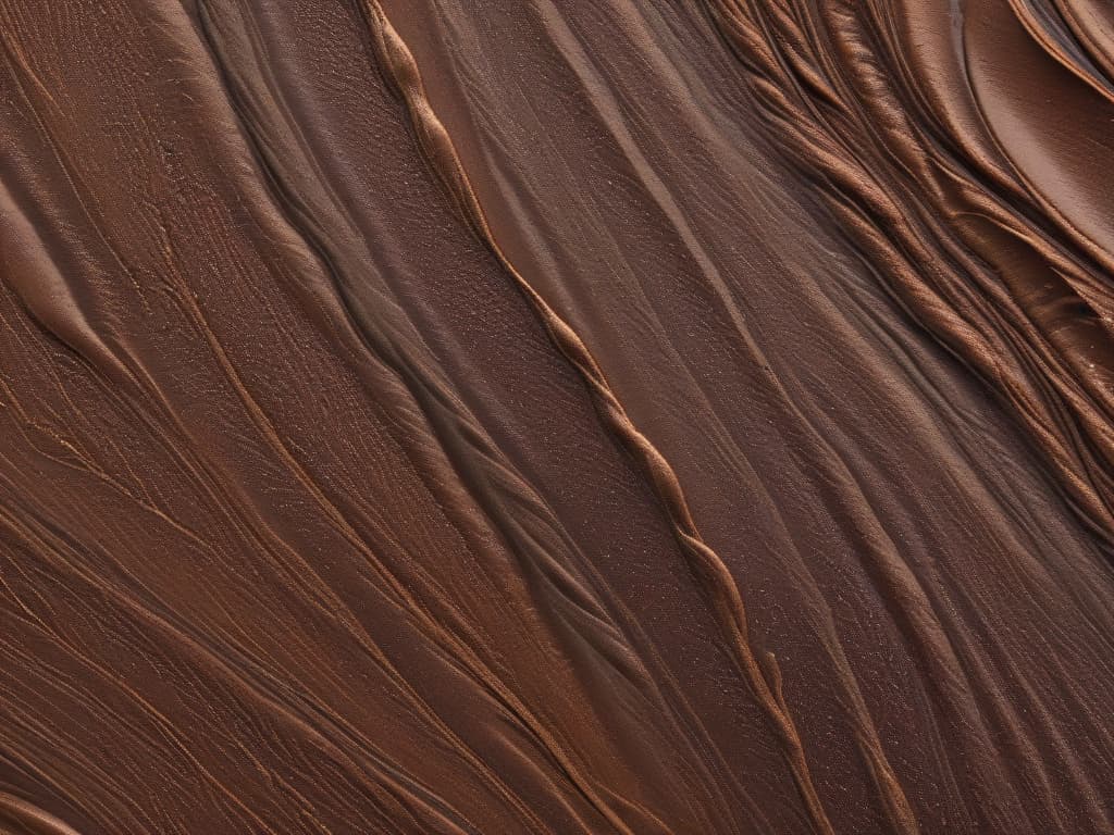  An ultradetailed closeup image of a glossy, perfectly tempered chocolate swirl, showcasing intricate marbling and delicate shine, set against a stark white background to emphasize the elegance and precision of the chocolatier's artistry. hyperrealistic, full body, detailed clothing, highly detailed, cinematic lighting, stunningly beautiful, intricate, sharp focus, f/1. 8, 85mm, (centered image composition), (professionally color graded), ((bright soft diffused light)), volumetric fog, trending on instagram, trending on tumblr, HDR 4K, 8K