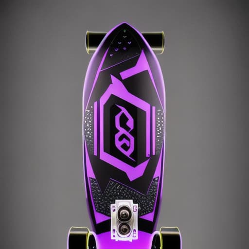  skateboard that turns into a gun purple & black jet fueled futuristic skateboard cyber skateboard