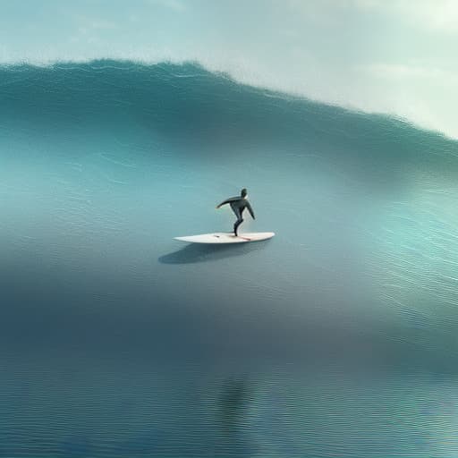 redshift style surfer on the wave