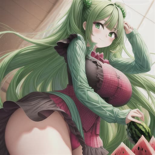  if a watermelon was a anime girl, bbw, safe for work, sfw