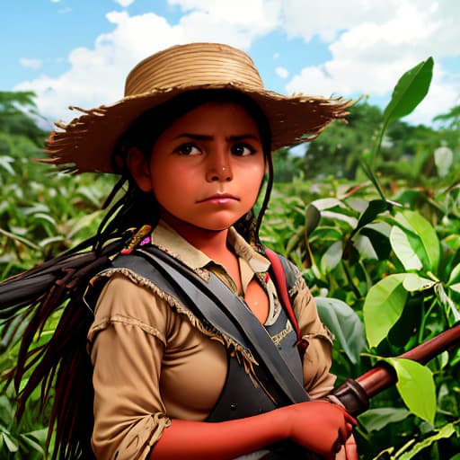  niña campesina colombiana