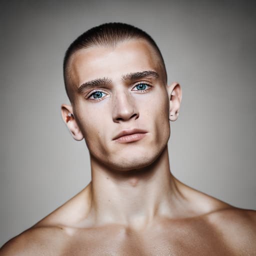 portrait+ style czech homosexual queer gymnast blonde very cute dude face