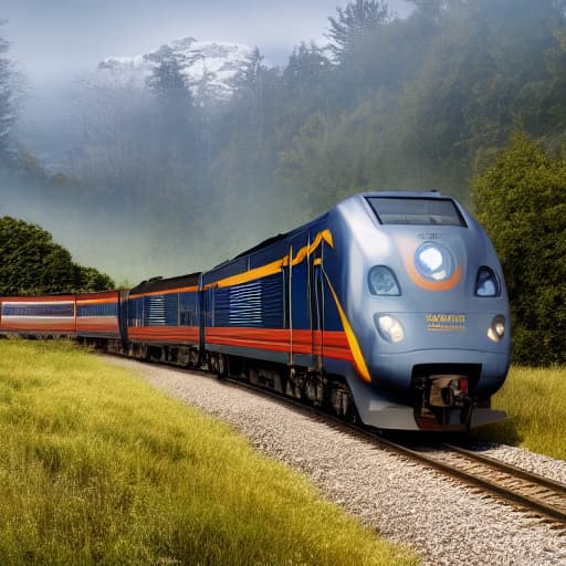  Train hyperrealistic, full body, detailed clothing, highly detailed, cinematic lighting, stunningly beautiful, intricate, sharp focus, f/1. 8, 85mm, (centered image composition), (professionally color graded), ((bright soft diffused light)), volumetric fog, trending on instagram, trending on tumblr, HDR 4K, 8K