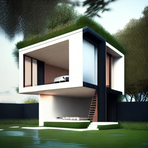estilovintedois Make  a modern house of two floors
