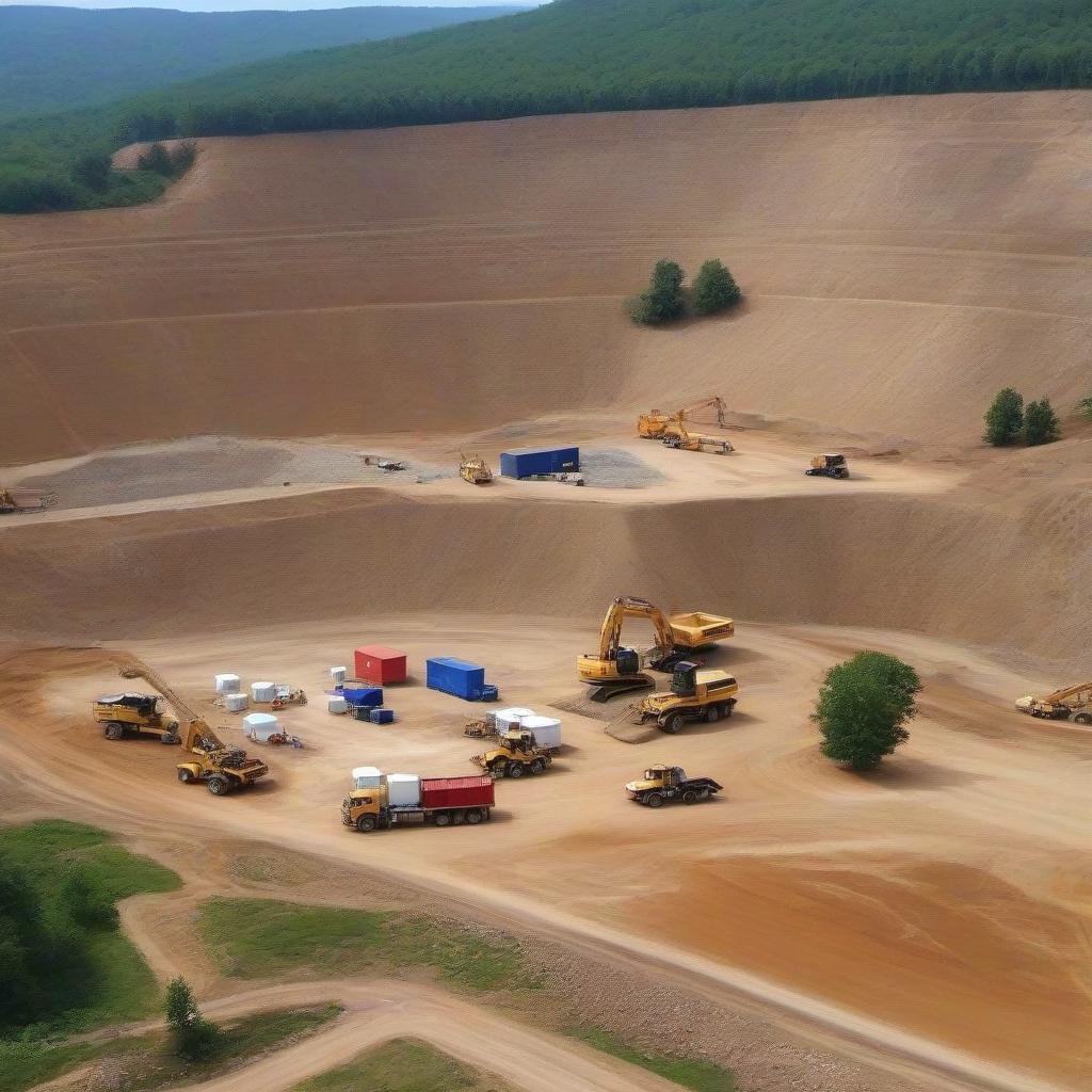  Gravel production place - quarry