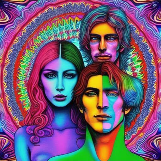  psychedelic woman and man