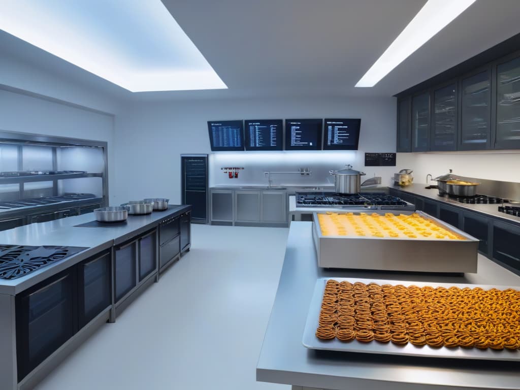  A hyperrealistic 8k image showcasing a splitscreen comparison between a traditional baking class and a virtual reality baking session. On the left side, a bustling kitchen filled with people in chef attire, surrounded by ovens, mixers, and ingredients. On the right side, a serene virtual environment with a futuristic kitchen setup, holographic displays of recipes, and participants wearing VR headsets, interacting with digital ingredients. The contrast highlights the evolution of baking education, catering to both experts and novices in a visually striking and informative manner. hyperrealistic, full body, detailed clothing, highly detailed, cinematic lighting, stunningly beautiful, intricate, sharp focus, f/1. 8, 85mm, (centered image composition), (professionally color graded), ((bright soft diffused light)), volumetric fog, trending on instagram, trending on tumblr, HDR 4K, 8K