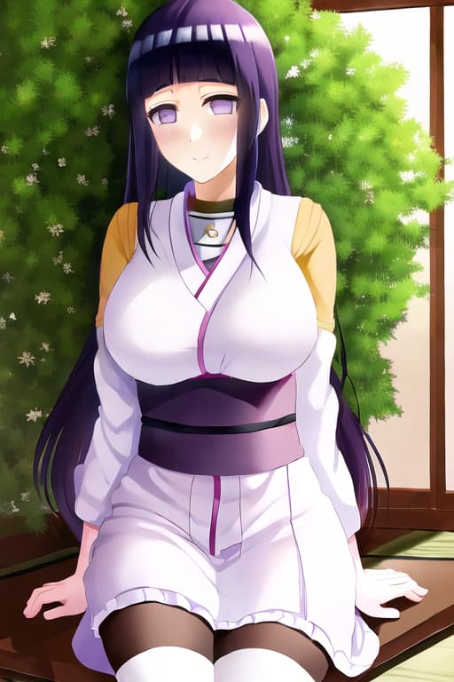  (hinata hyuga:1.3), shy, (masterpiece), (highest quality), (intricate), (high detail)