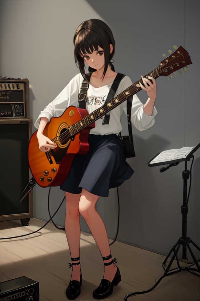  Guitar, girl