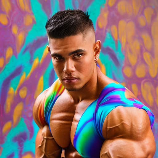 portrait+ style 🇧🇳 queer IFBB hunk dude face