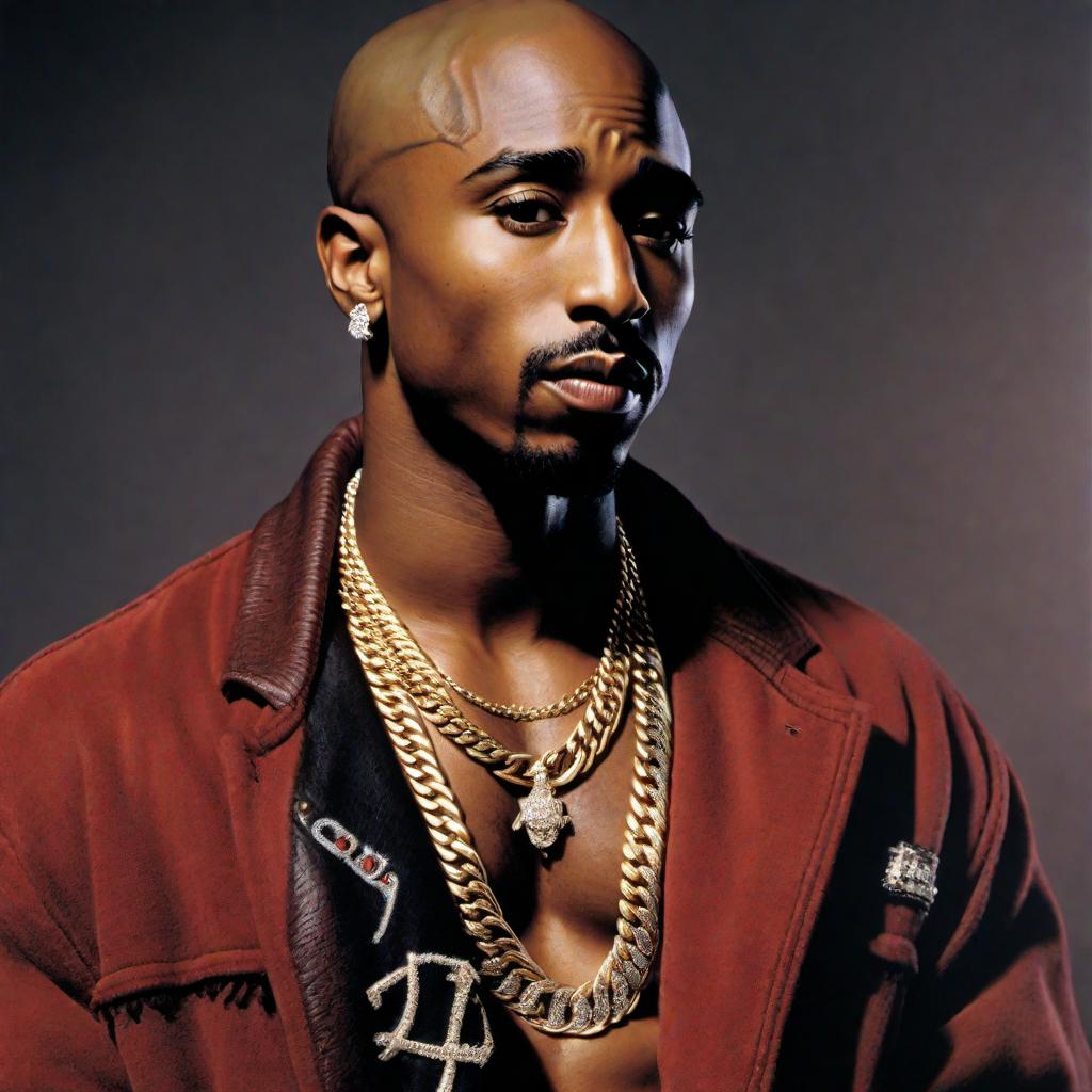  Create a video montage showcasing the life and music of Tupac Shakur, also known as 2Pac, the legendary rapper. Include iconic images, album covers, concert footage, and quotes by Tupac. Capture the essence of his impact on the music industry and his lasting legacy. hyperrealistic, full body, detailed clothing, highly detailed, cinematic lighting, stunningly beautiful, intricate, sharp focus, f/1. 8, 85mm, (centered image composition), (professionally color graded), ((bright soft diffused light)), volumetric fog, trending on instagram, trending on tumblr, HDR 4K, 8K