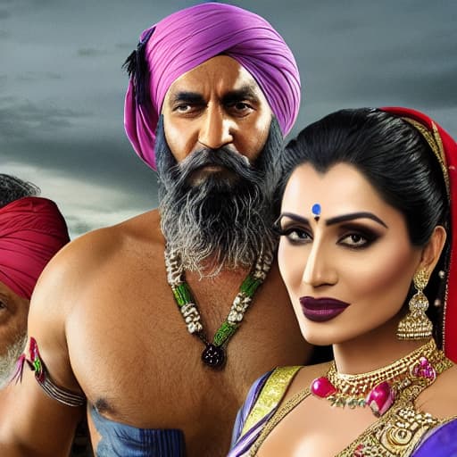  channel name ( THE HARYANVI) AND 1 WOMEN AND A MEN WITH A ALCOHOL BOTTEL AND A AGHORI hyperrealistic, full body, detailed clothing, highly detailed, cinematic lighting, stunningly beautiful, intricate, sharp focus, f/1. 8, 85mm, (centered image composition), (professionally color graded), ((bright soft diffused light)), volumetric fog, trending on instagram, trending on tumblr, HDR 4K, 8K