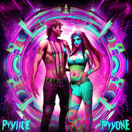  psytrance woman and man