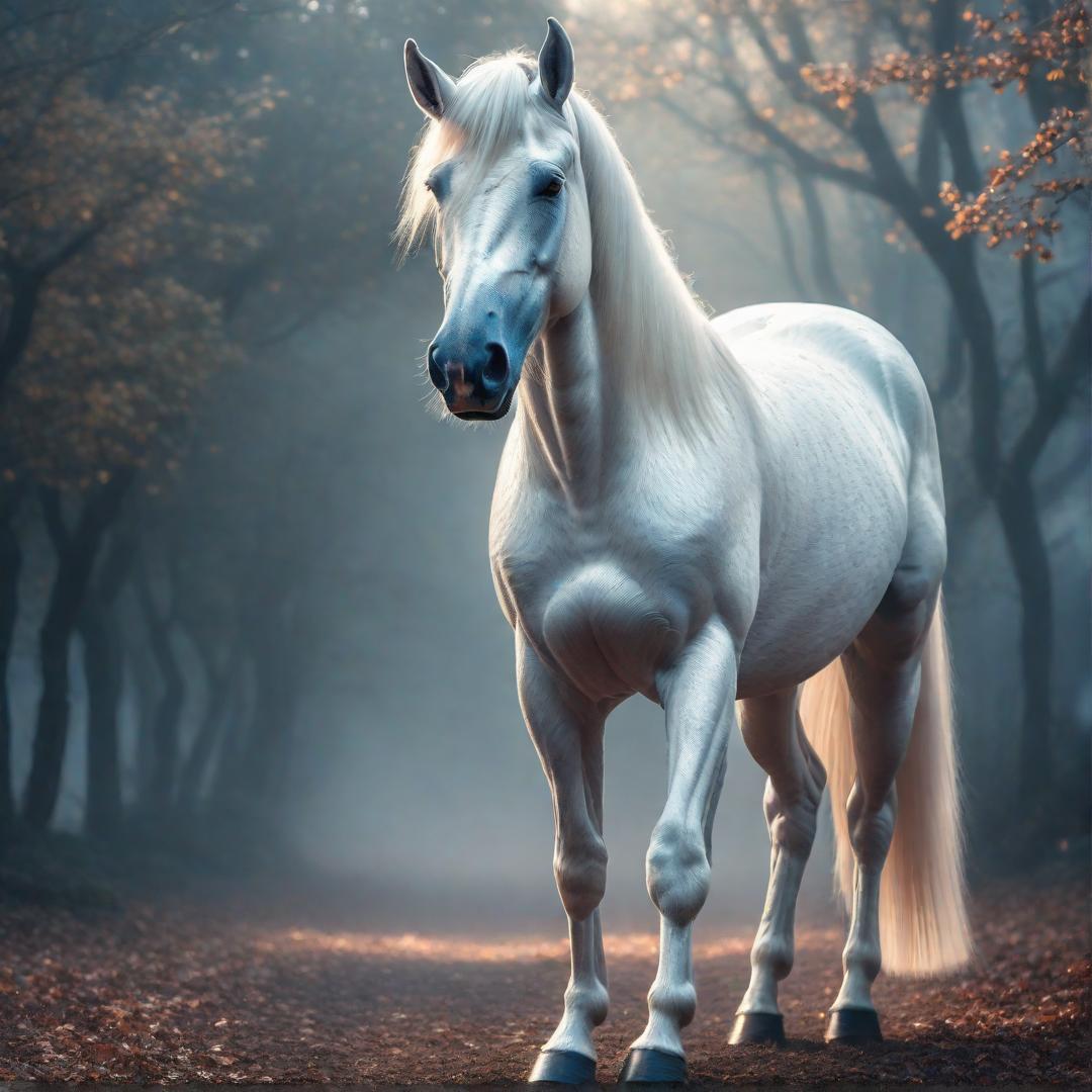  unicorn hyperrealistic, full body, detailed clothing, highly detailed, cinematic lighting, stunningly beautiful, intricate, sharp focus, f/1. 8, 85mm, (centered image composition), (professionally color graded), ((bright soft diffused light)), volumetric fog, trending on instagram, trending on tumblr, HDR 4K, 8K