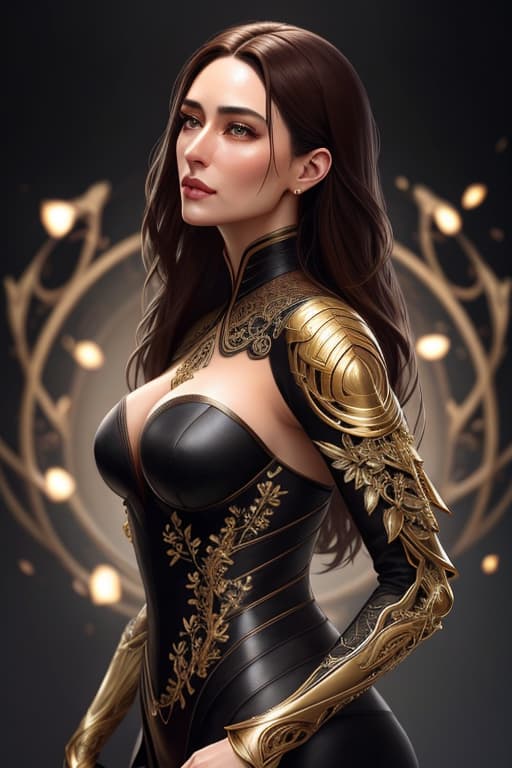  8k portrait of beautiful woman with brown hair, wearing a black dress with nylons, intricate, elegant, highly detailed, majestic, digital photography, art by artgerm and ruan jia and greg rutkowski surreal painting gold,broken glass, (masterpiece, sidelighting, finely detailed beautiful eyes: 1.2), hdr, (detailed background window to a new dimension, plants and flowers:0.7) <lora:more details:0.5> infinity, infinite symbol hyperrealistic, full body, detailed clothing, highly detailed, cinematic lighting, stunningly beautiful, intricate, sharp focus, f/1. 8, 85mm, (centered image composition), (professionally color graded), ((bright soft diffused light)), volumetric fog, trending on instagram, trending on tumblr, HDR 4K, 8K