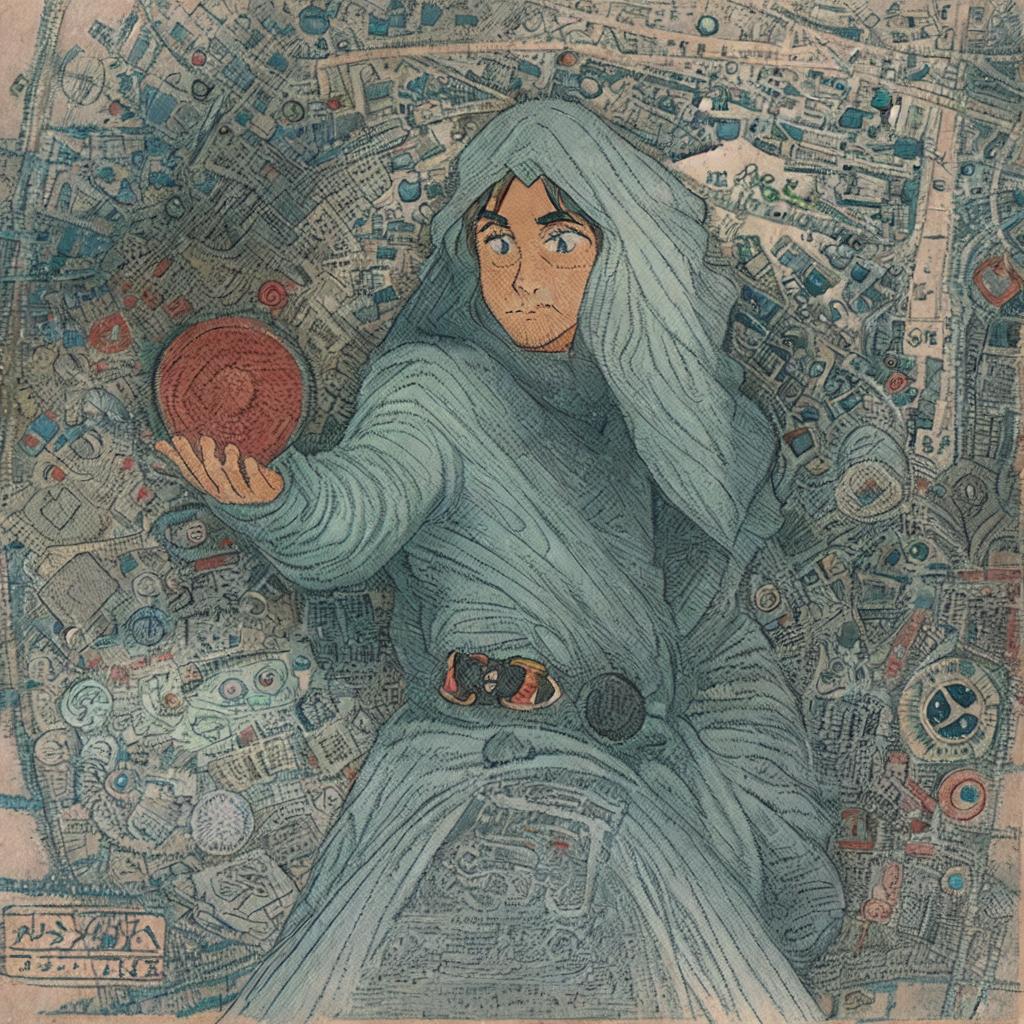 ghibli studio style, charming hand drawn anime style illustration