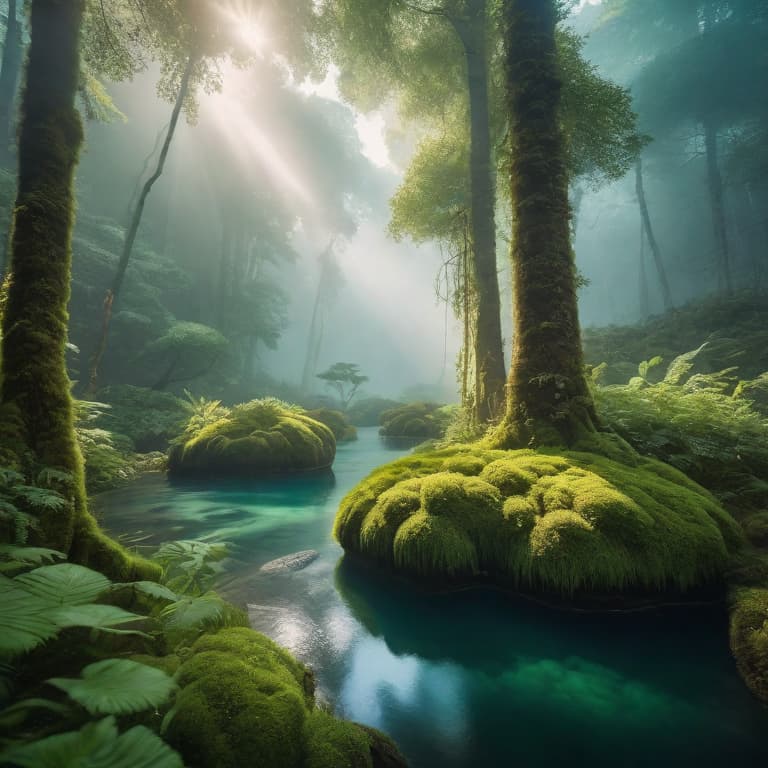  Magical forest with floating islands hyperrealistic, full body, detailed clothing, highly detailed, cinematic lighting, stunningly beautiful, intricate, sharp focus, f/1. 8, 85mm, (centered image composition), (professionally color graded), ((bright soft diffused light)), volumetric fog, trending on instagram, trending on tumblr, HDR 4K, 8K