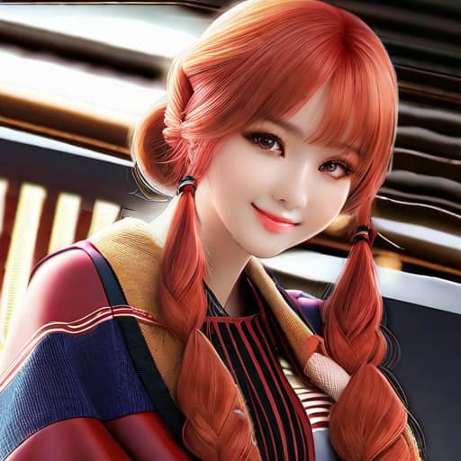  (masterpiece), best quality, high resolution, highly detailed, detailed background, perfect lighting, lens flare, fantasy, nature, 1girl, red hair, kpop idol, detailed face, face shot, close up, perfect face, detailed face, beautiful eyes, pretty face, (bright skin:1.3), idol,, ,,inserted toys, inflation ,no fat, big hyperrealistic, full body, detailed clothing, highly detailed, cinematic lighting, stunningly beautiful, intricate, sharp focus, f/1. 8, 85mm, (centered image composition), (professionally color graded), ((bright soft diffused light)), volumetric fog, trending on instagram, trending on tumblr, HDR 4K, 8K