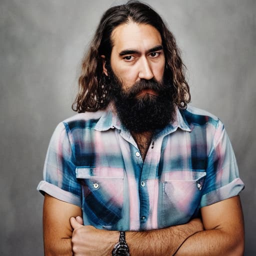 portrait+ style Luke Harper queer face