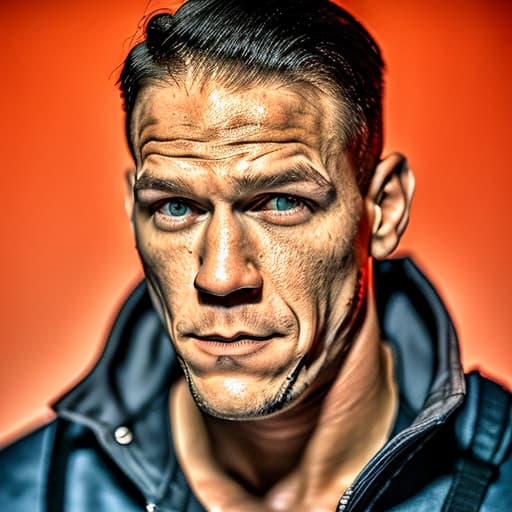 portrait+ style John Cena queer face