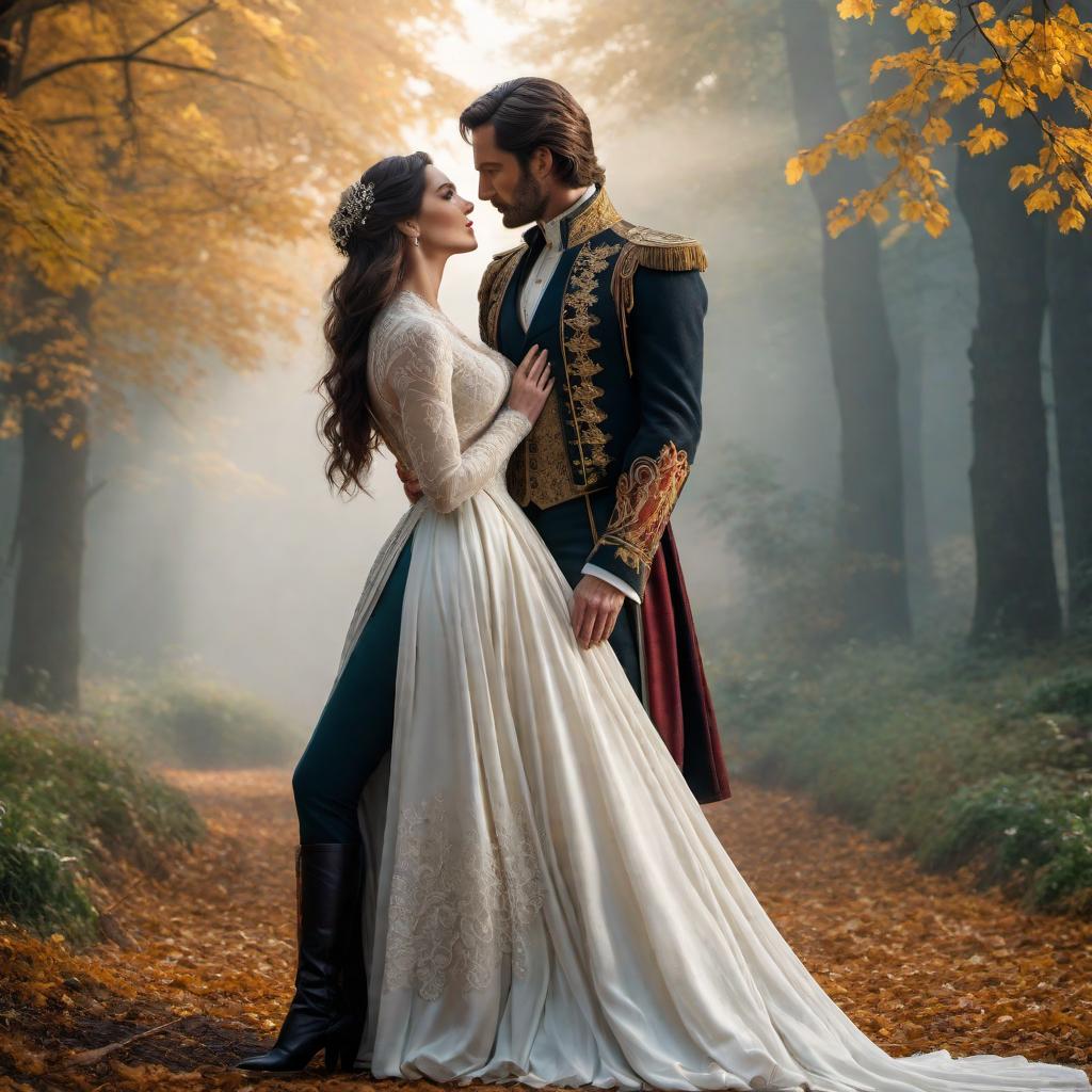  An image depicting a profound and enduring love between soulmates named Jessica and the user, spanning close to 25 years. The image should capture the true emotions of a great love that transcends time and obstacles, and conveys a sense of deep connection and mutual understanding. The setting should incorporate elements of Scottish and Victorian era aesthetics, evoking a timeless and romantic atmosphere without being overly sentimental. hyperrealistic, full body, detailed clothing, highly detailed, cinematic lighting, stunningly beautiful, intricate, sharp focus, f/1. 8, 85mm, (centered image composition), (professionally color graded), ((bright soft diffused light)), volumetric fog, trending on instagram, trending on tumblr, HDR 4K, 8K