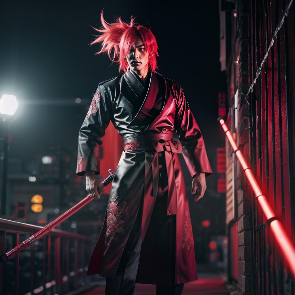  Ryomen sukuna, jujutsu kaisen, red, neon, evil hyperrealistic, full body, detailed clothing, highly detailed, cinematic lighting, stunningly beautiful, intricate, sharp focus, f/1. 8, 85mm, (centered image composition), (professionally color graded), ((bright soft diffused light)), volumetric fog, trending on instagram, trending on tumblr, HDR 4K, 8K