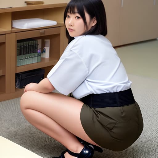  Japanese big-ed female doctor in her early 20s in a examining a .