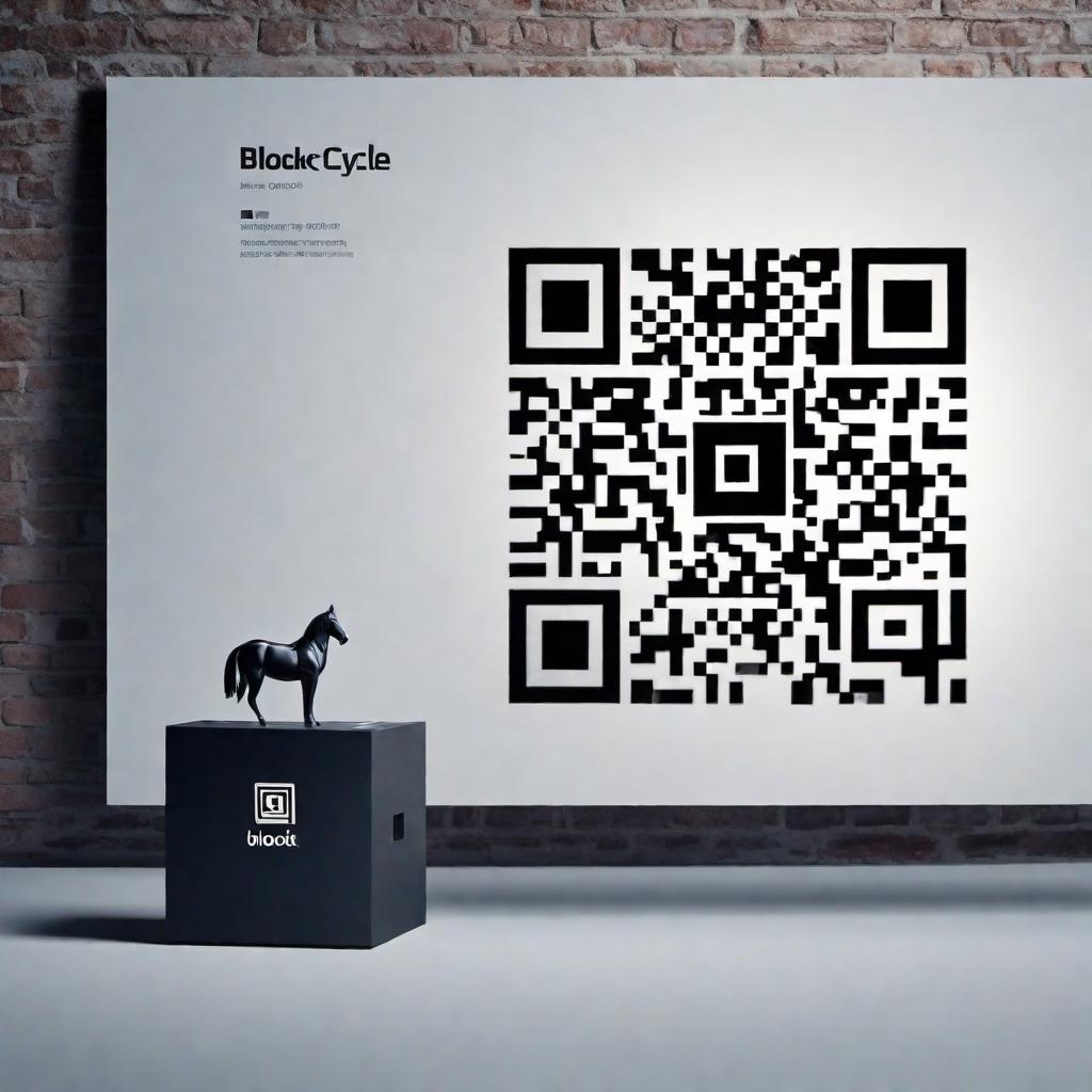  Generate a QR code that links to 'http://BlockCycle.org' and incorporates the Block Cycle logo within the design. Ensure the QR code is functional and the logo is clearly visible while complementing the aesthetic of the QR code. hyperrealistic, full body, detailed clothing, highly detailed, cinematic lighting, stunningly beautiful, intricate, sharp focus, f/1. 8, 85mm, (centered image composition), (professionally color graded), ((bright soft diffused light)), volumetric fog, trending on instagram, trending on tumblr, HDR 4K, 8K