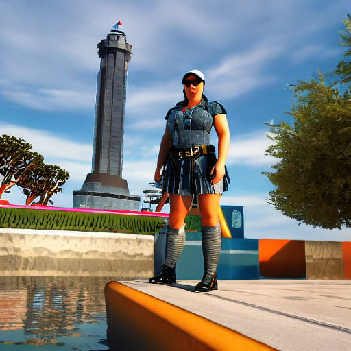  roblox girl with background hyperrealistic, full body, detailed clothing, highly detailed, cinematic lighting, stunningly beautiful, intricate, sharp focus, f/1. 8, 85mm, (centered image composition), (professionally color graded), ((bright soft diffused light)), volumetric fog, trending on instagram, trending on tumblr, HDR 4K, 8K