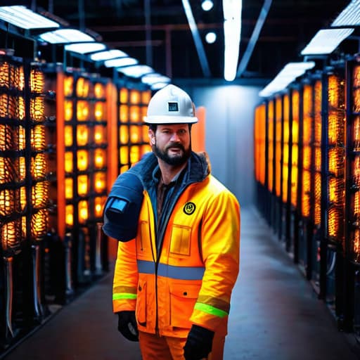  Alliance Resource Partners' Strategic Bitcoin Mining Expansion hyperrealistic, full body, detailed clothing, highly detailed, cinematic lighting, stunningly beautiful, intricate, sharp focus, f/1. 8, 85mm, (centered image composition), (professionally color graded), ((bright soft diffused light)), volumetric fog, trending on instagram, trending on tumblr, HDR 4K, 8K