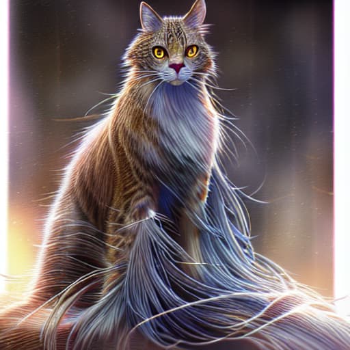  chica gato hyperrealistic, full body, detailed clothing, highly detailed, cinematic lighting, stunningly beautiful, intricate, sharp focus, f/1. 8, 85mm, (centered image composition), (professionally color graded), ((bright soft diffused light)), volumetric fog, trending on instagram, trending on tumblr, HDR 4K, 8K