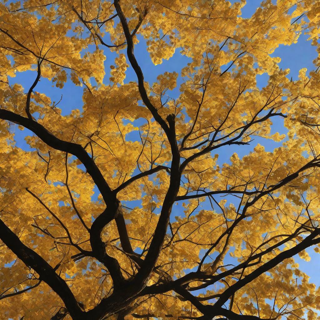  At dawn, golden sunlight drips gently through the branches and leaves, like a warm paintbrush, smearing every inch of the world.