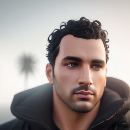  Guy, dark brown curly hair, chubby, hyperrealistic, full body, detailed clothing, highly detailed, cinematic lighting, stunningly beautiful, intricate, sharp focus, f/1. 8, 85mm, (centered image composition), (professionally color graded), ((bright soft diffused light)), volumetric fog, trending on instagram, trending on tumblr, HDR 4K, 8K