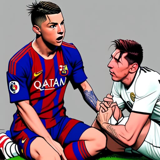  Ronaldo begging Messi