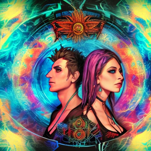  psytrance woman and man