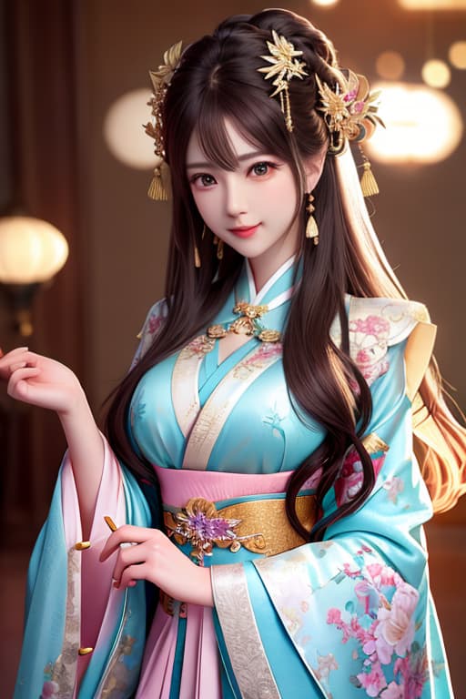  best quality, masterpiece, highres, 1girl,blush,(seductive smile:0.8),star shaped pupils,china hanfu,hair ornament,necklace, jewelry,Beautiful face,upon body, tyndall effect,photorealistic, dark studio, rim lighting, two tone lighting,(high detailed skin:1.2), 8k uhd, dslr, soft lighting, high quality, volumetric lighting, candid, Photograph, high resolution, 4k, 8k, Bokeh hyperrealistic, full body, detailed clothing, highly detailed, cinematic lighting, stunningly beautiful, intricate, sharp focus, f/1. 8, 85mm, (centered image composition), (professionally color graded), ((bright soft diffused light)), volumetric fog, trending on instagram, trending on tumblr, HDR 4K, 8K