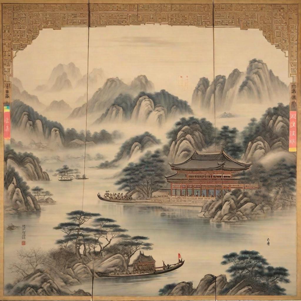  masterpiece, best quality,According to the existing historical pictures, draw the portrait of Liu Hang, the prime minister of Song Dynasty in China.