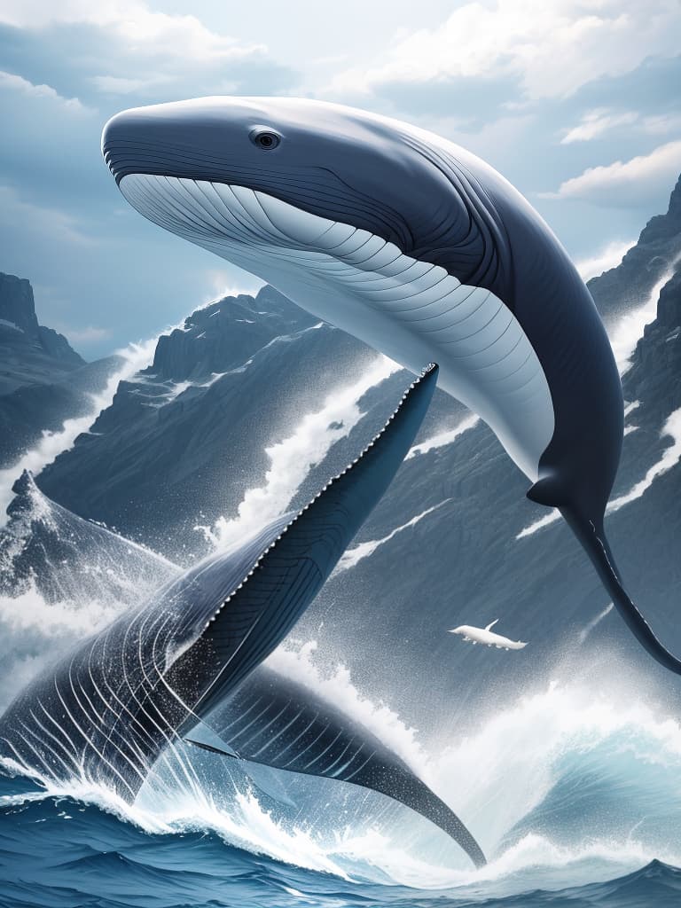  Shach whale, ferocious, masterpiece, best quality,8k,ultra detailed,high resolution,an extremely delicate and beautiful,hyper detail