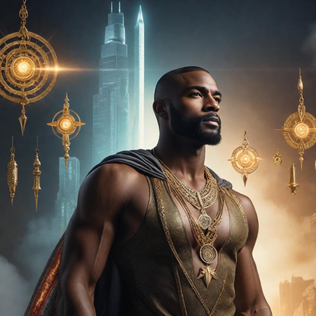  The abstract concept of being raised with strong morals, values, and principles visualized in an image. It should depict the growth of an individual from hood to hood. The foreground can show a young , surrounded by ethereal, glowing symbols of various virtues such as honesty, integrity, empathy, and respect. As the image progresses to the background, we see the evolution to a confident with a clear and focused gaze, standing tall, exuding a sense of ethical decision-making and personal growth. The transition between the two should symbolize the developmental journey, including books, mentors, and life experiences that contribute to shaping one's character. hyperrealistic, full body, detailed clothing, highly detailed, cinematic lighting, stunningly beautiful, intricate, sharp focus, f/1. 8, 85mm, (centered image composition), (professionally color graded), ((bright soft diffused light)), volumetric fog, trending on instagram, trending on tumblr, HDR 4K, 8K