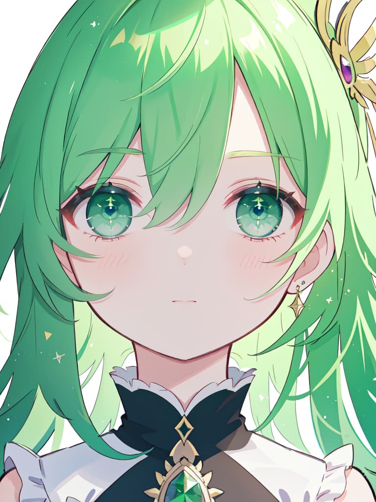  Publish on the face of the green hair character, masterpiece, best quality,8k,ultra detailed,high resolution,an extremely delicate and beautiful,hyper detail