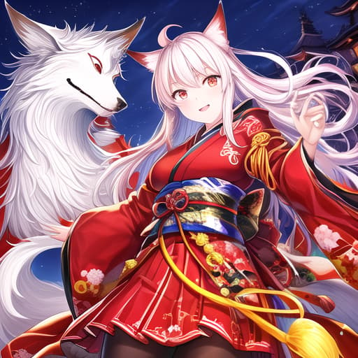  Suitable background for the Avatar: Kitsune Rida, without me in the background. At night. Japan style.