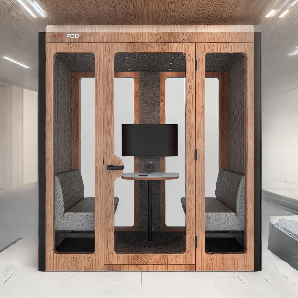  futuristic pod inside of a modern office, best quality, ultrahigh resolution, highly detailed, (sharp focus), masterpiece, (centered image composition), (professionally color graded), ((bright soft diffused light)), trending on instagram, trending on tumblr, HDR 4K