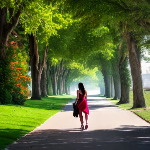 nvinkpunk beautiful girl walk in the park with dog beside the nile. hyperrealistic, full body, detailed clothing, highly detailed, cinematic lighting, stunningly beautiful, intricate, sharp focus, f/1. 8, 85mm, (centered image composition), (professionally color graded), ((bright soft diffused light)), volumetric fog, trending on instagram, trending on tumblr, HDR 4K, 8K