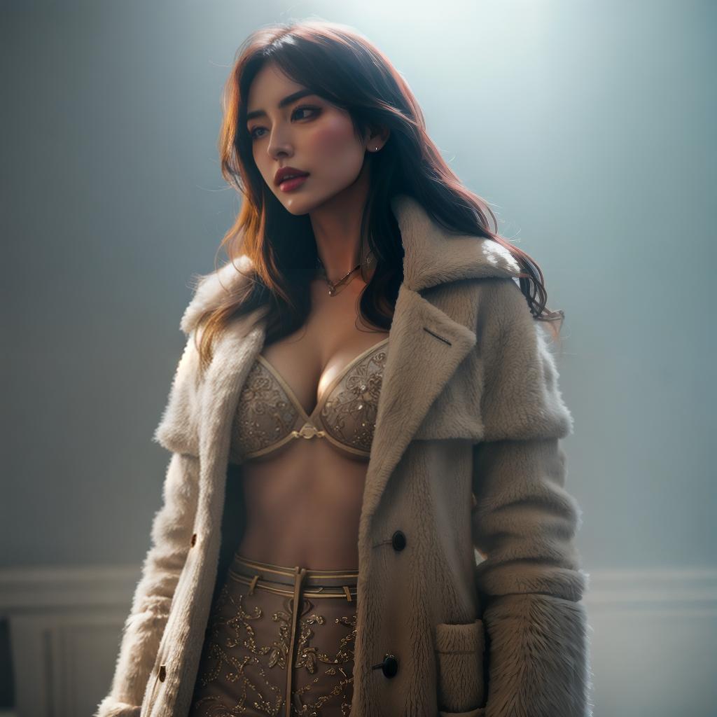  a girl hyperrealistic, full body, detailed clothing, highly detailed, cinematic lighting, stunningly beautiful, intricate, sharp focus, f/1. 8, 85mm, (centered image composition), (professionally color graded), ((bright soft diffused light)), volumetric fog, trending on instagram, trending on tumblr, HDR 4K, 8K