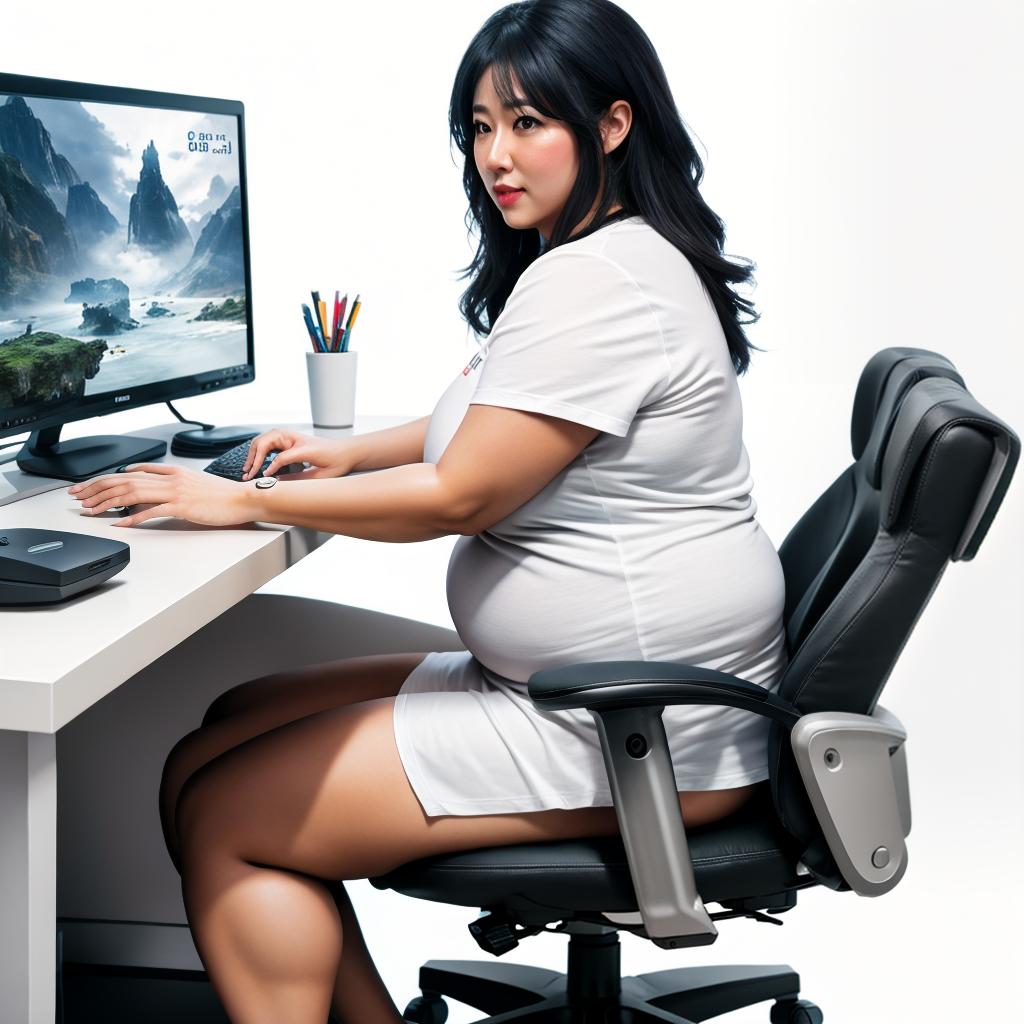  raccoon sitting in gaming chair front a computer on desktop, ((semi anthropomorphic)),(full body), tail, belly, sitting, fat, (chubby), (((white background))), solo, desktop, gaming chair, side view,  [[[clothes]]] hyperrealistic, full body, detailed clothing, highly detailed, cinematic lighting, stunningly beautiful, intricate, sharp focus, f/1. 8, 85mm, (centered image composition), (professionally color graded), ((bright soft diffused light)), volumetric fog, trending on instagram, trending on tumblr, HDR 4K, 8K