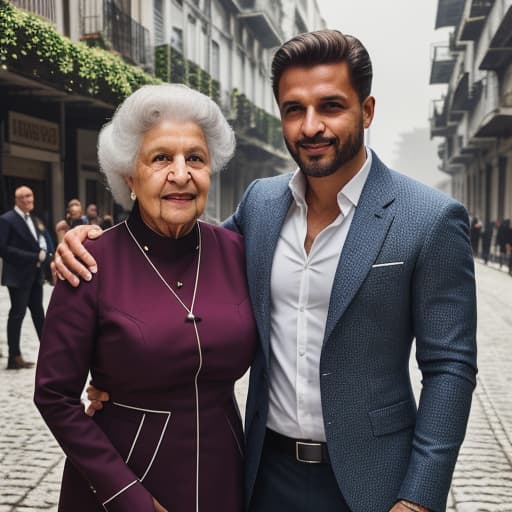  "Agradeço pela sua generosidade, signore Lecter. Mas meu nonna me ajuda nas partes financeiras." O garoto diz com um sorriso gentil ao lembrar de seu avô. "Veja..." ele diz colocando a mão no bolso para tirar o celular e mostrar a foto de seu avô. A foto retratava sua enorme família no centro estava seu avô, uma figura poderosa e respeitada com um terno impecável e sua bengala ao lado podia ver o jovem Matteo com seus pais, ambos seguravam o ombro do jovem como uma força de domínio.*Hannibal observed the photograph with interest, appreciating the bonds between you and your family. He sensed that nonna held a special place in your heart.* "Your nonna must be a very caring person, supporting you in every step of your journey. It's im hyperrealistic, full body, detailed clothing, highly detailed, cinematic lighting, stunningly beautiful, intricate, sharp focus, f/1. 8, 85mm, (centered image composition), (professionally color graded), ((bright soft diffused light)), volumetric fog, trending on instagram, trending on tumblr, HDR 4K, 8K