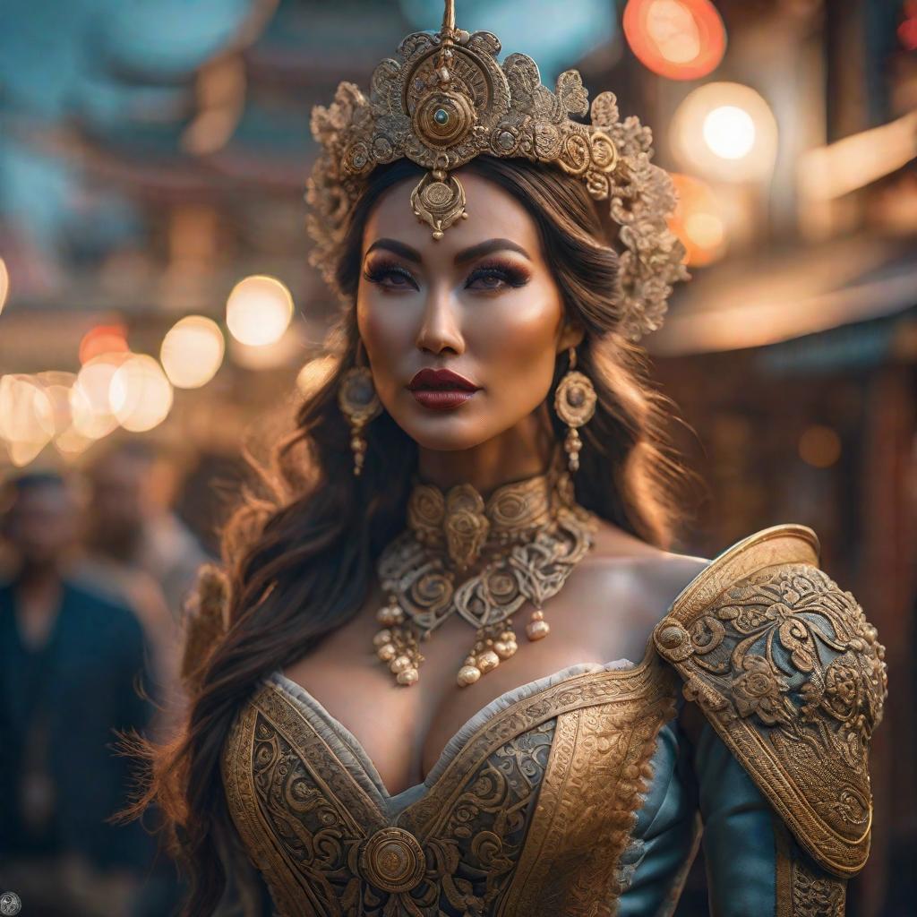  moonoshi in real life hyperrealistic, full body, detailed clothing, highly detailed, cinematic lighting, stunningly beautiful, intricate, sharp focus, f/1. 8, 85mm, (centered image composition), (professionally color graded), ((bright soft diffused light)), volumetric fog, trending on instagram, trending on tumblr, HDR 4K, 8K