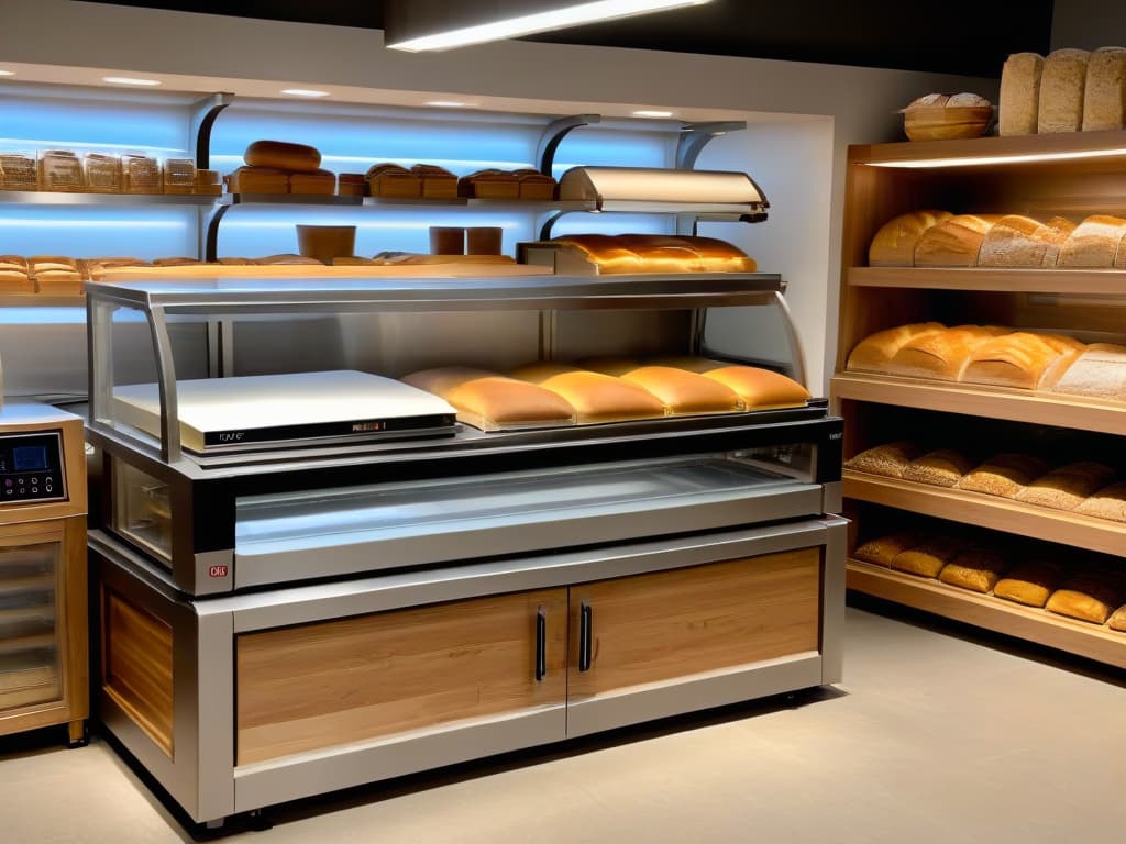  An ultradetailed 8k image showcasing two sidebyside setups: on the left, a sleek and modern breadmaking machine with various settings and a digital display, surrounded by ingredients like flour and yeast, exuding a hightech and convenient vibe. On the right, a traditional artisan bakery scene with a skilled baker shaping dough by hand, rustic wooden shelves filled with freshly baked bread loaves, and a warm, cozy atmosphere with bags of flour and baskets of bread in the background, evoking a sense of craftsmanship and tradition. The contrast between the two setups highlights the decision between investing in a breadmaking machine or opting for the authentic experience of a bakery for pastry making. hyperrealistic, full body, detailed clothing, highly detailed, cinematic lighting, stunningly beautiful, intricate, sharp focus, f/1. 8, 85mm, (centered image composition), (professionally color graded), ((bright soft diffused light)), volumetric fog, trending on instagram, trending on tumblr, HDR 4K, 8K