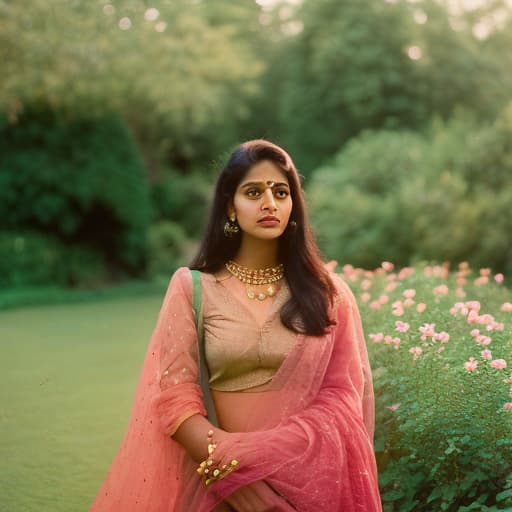 analog style Preeti in garden