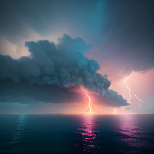  island, sea, a lightning strikes the island, sunset sky, birds in the sky, waterfall close shot 35 mm, realism, octane render, 8 k, exploration, cinematic, trending on artstation, 35 mm camera, unreal engine, hyper detailed, photo realistic maximum detail, volumetric light, moody cinematic epic concept art, realistic matte painting, hyper photorealistic, epic, trending on artstation, movie concept art, cinematic composition, ultra detailed, realistic hyperrealistic, full body, detailed clothing, highly detailed, cinematic lighting, stunningly beautiful, intricate, sharp focus, f/1. 8, 85mm, (centered image composition), (professionally color graded), ((bright soft diffused light)), volumetric fog, trending on instagram, trending on tumblr, HDR 4K, 8K